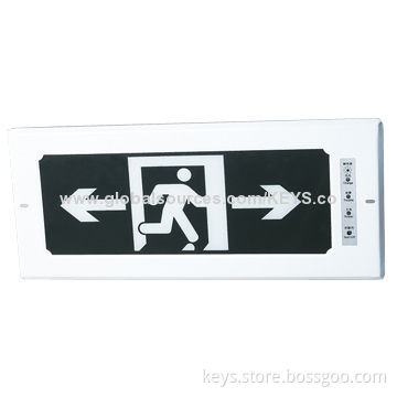 3W Embedded LED Exit Sign Fire, Emergency Green Lights